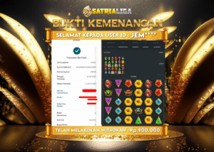 BUKTI KEMENANGAN MEMBER SATRIALIGA Rp.900.000
