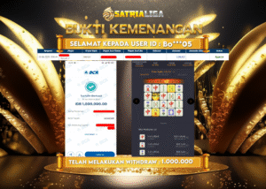 BUKTI KEMENANGAN MEMBER SATRIALIGA Rp. 1.000.000