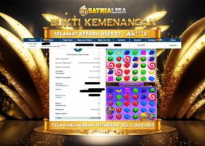 BUKTI KEMENANGAN MEMBER SATRIALIGA Rp. 2.000.000