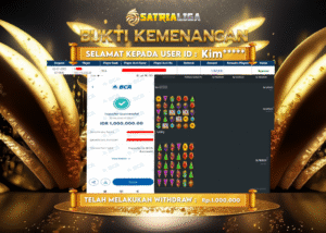 BUKTI KEMENANGAN MEMBER SATRIALIGA Rp. 1.000.000