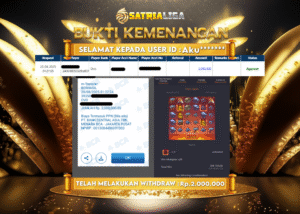 BUKTI KEMENANGAN MEMBER SATRIALIGA Rp.2.000.000