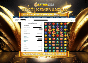 BUKTI KEMENANGAN MEMBER SATRIALIGA Rp 1.000.000