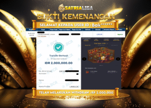 BUKTI KEMENANGAN MEMBER SATRIALIGA Rp 2.000.000