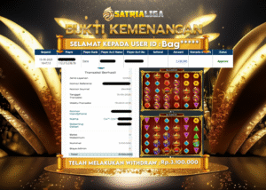 BUKTI KEMENANGAN MEMBER SATRIALIGA Rp 3.100.00