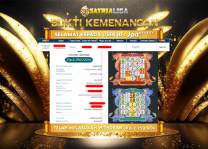BUKTI KEMENANGAN MEMBER SATRIALIGA Rp 2.750.000