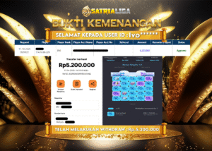 BUKTI KEMENANGAN MEMBER SATRIALIGA Rp 4.200.000