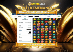 BUKTI KEMENANGAN MEMBER SATRIALIGA Rp.1.000.000