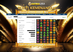 BUKTI KEMENANGAN MEMBER SATRIALIGA Rp 4.000.000